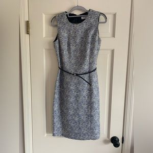 Calvin Klein Tweed Sleeveless Sheath Dress  Size: 6